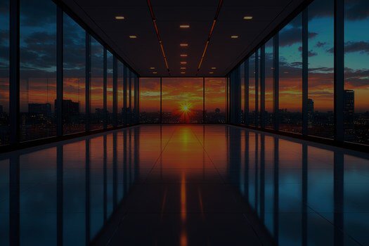 iGate headquarters building at dusk